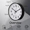 Clockswise Black Analog Clock – Silent, Non-Ticking for Wall, Office Desk, Table and Shelf, Battery-Operated Perfect for Home Office, Farmhouse Kitchen Decor, Bathroom, School and Bedroom Decor